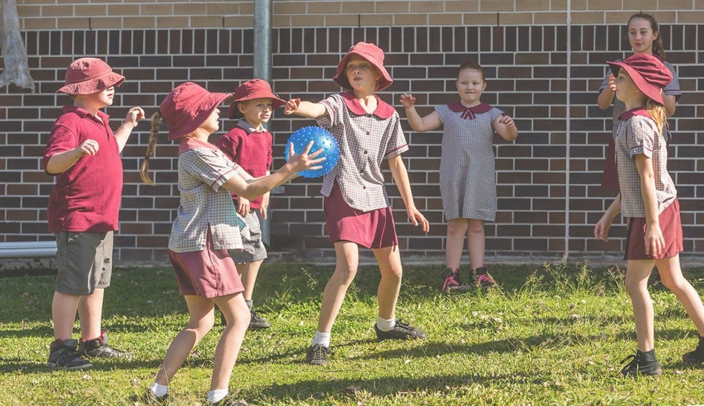 RRE kids playing outside