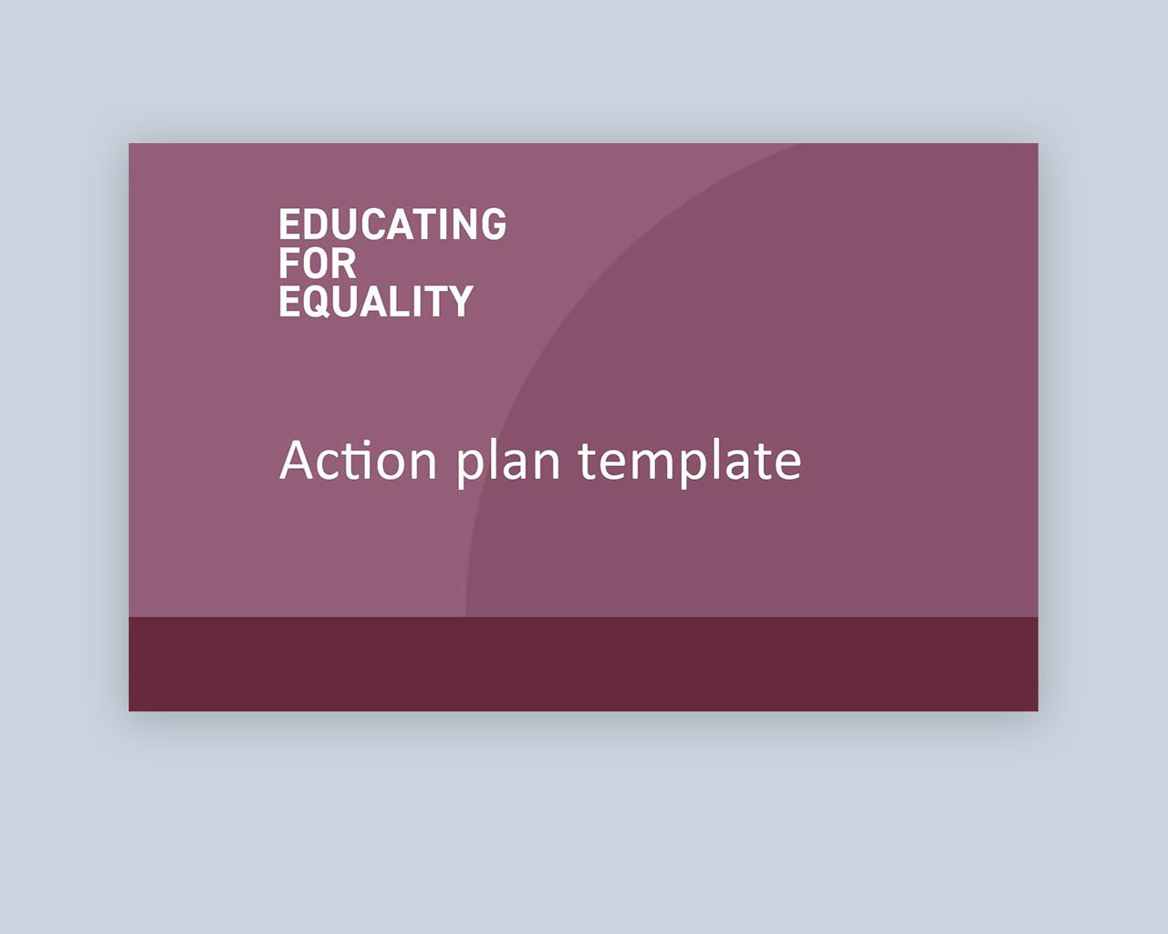 Ef E action plan template