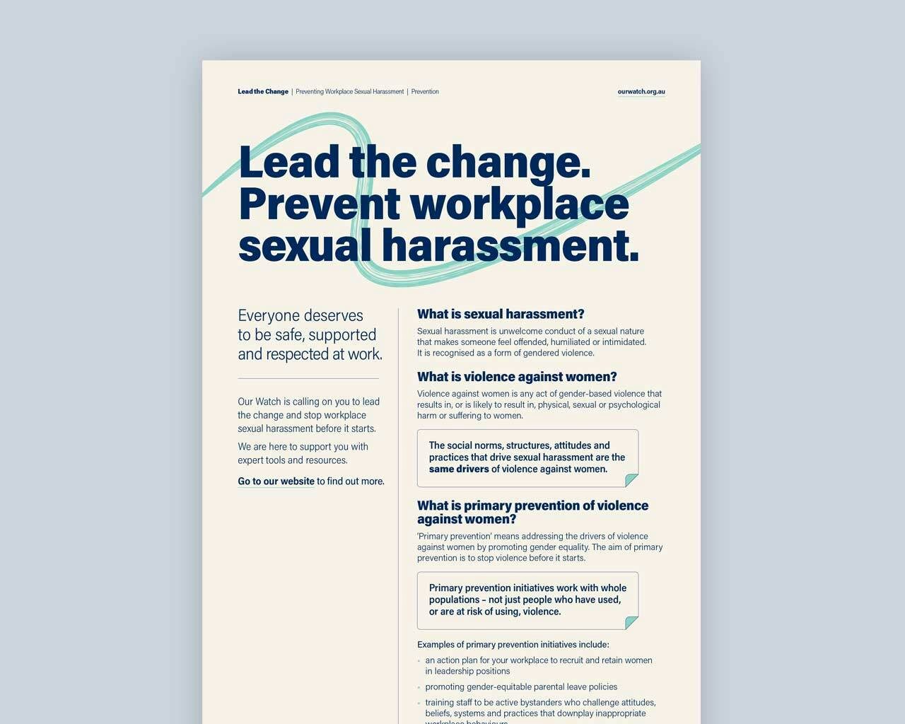Lead the change prevent harassment thumb