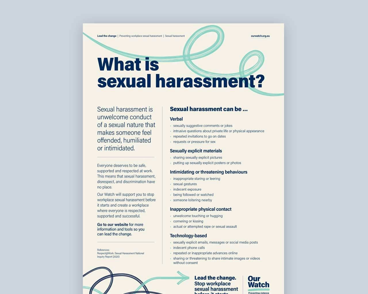Lead the change what is sexual harassment thumb