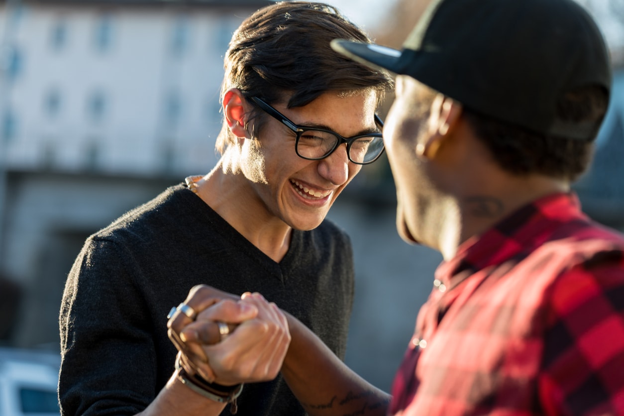 IStock 638505908 PiA Two male friends shaking hands