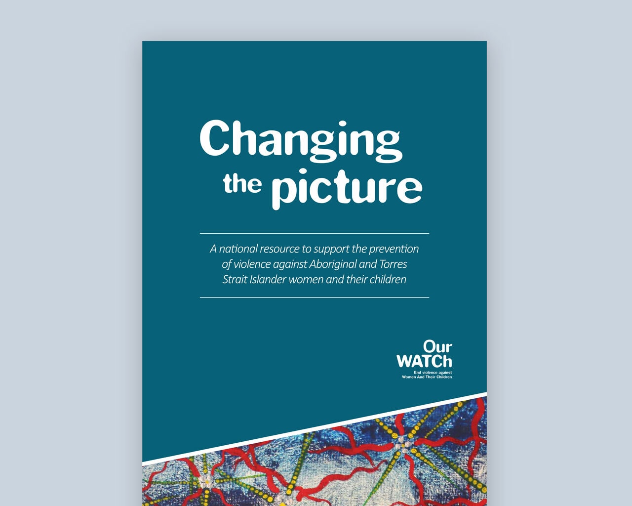 Document cover, teal background with artwork.